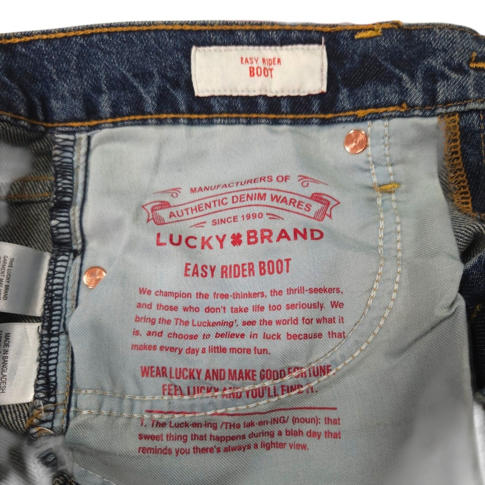 Lucky Brand Easy Rider Bootcut Jeans Medium Wash KND Stretch Denim 2/26R - Picture 6 of 11